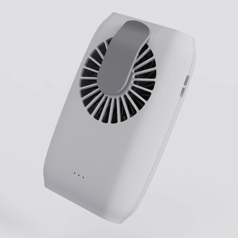 2024 新しい腰掛け小型ファン USB 充電屋外作業ポータブル怠惰なファン首吊りサイレント小型ファン|undefined