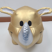 新款创意玩偶皮革玩具定制可爱犀牛PU公仔批发儿童礼物布娃娃摆件