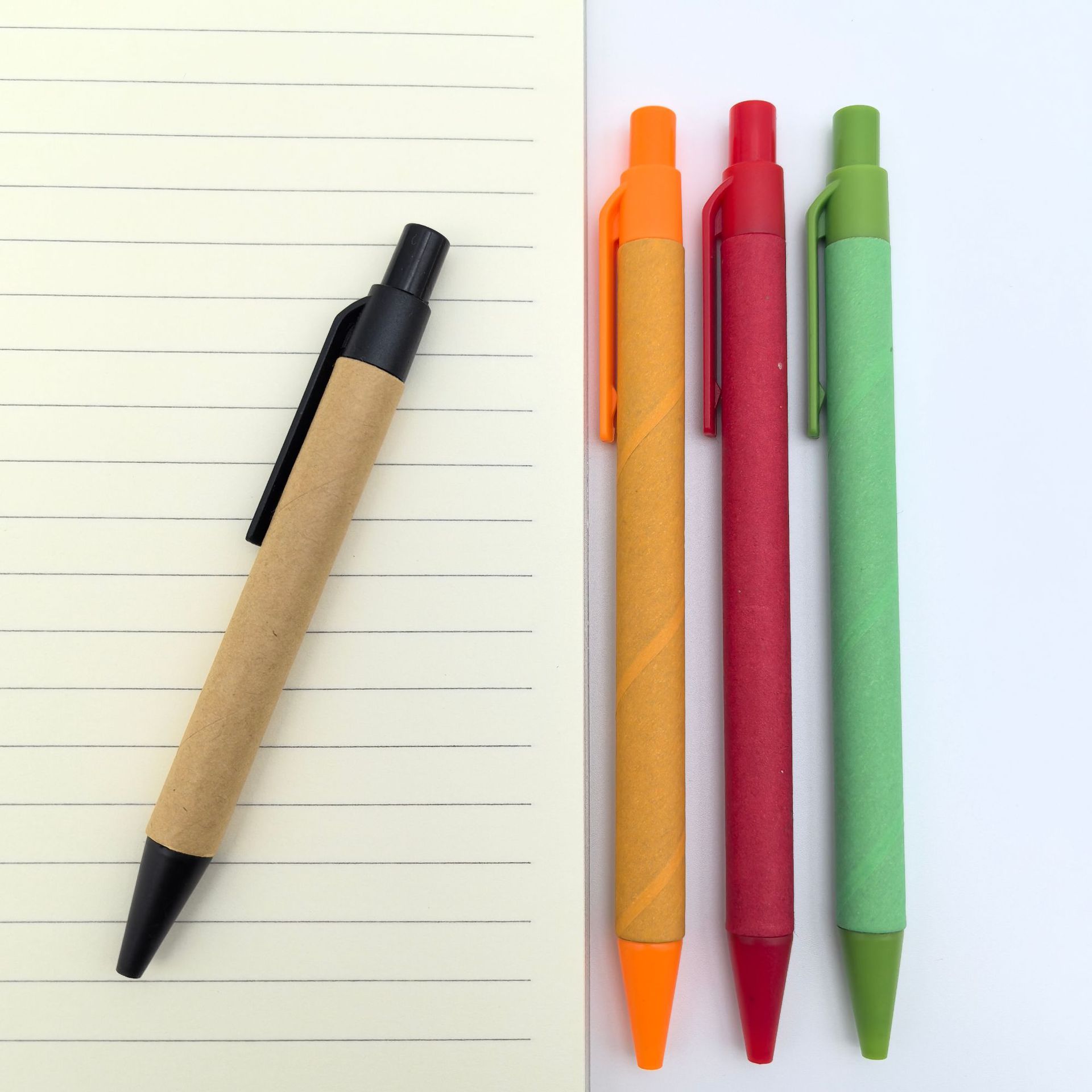 Nuevo tipo personalizado de bolígrafo de tubo de papel puede personalizar longitud de tubo de papel bolígrafo ecológico degradable publicidad bolígrafo