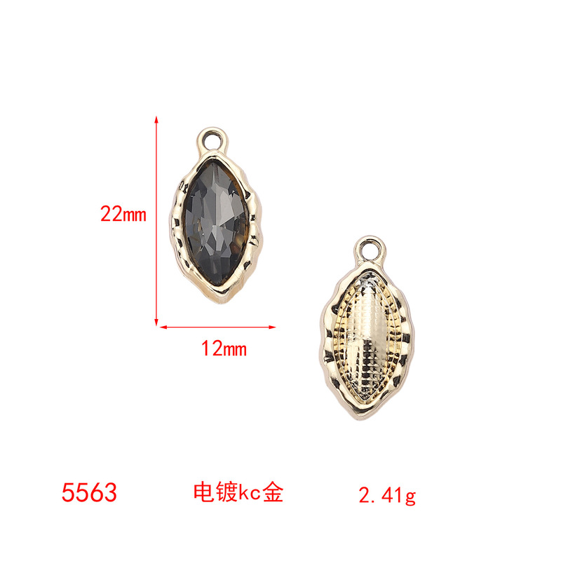 天然石のカット面を持つ長方形、円形、楕円形の単穴クリスタルDIYアクセサリーペンダントDIYジュエリーアクセサリー在庫あり|undefined