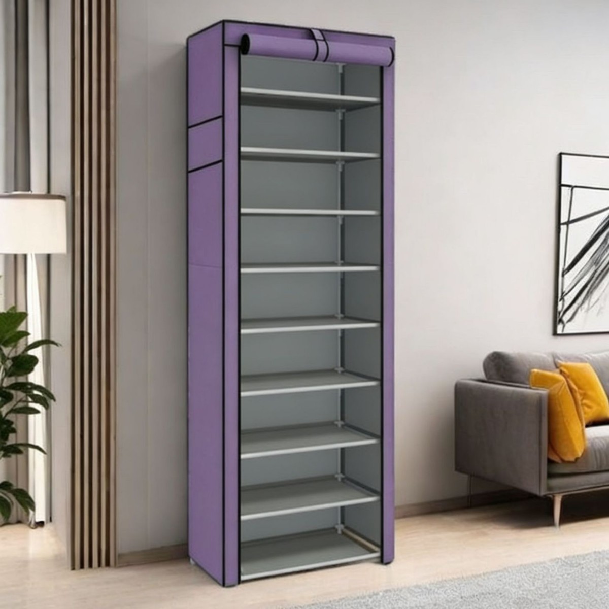 Estante de zapatos grueso multicapa interior doméstico moderno y simple puerta estante de zapatos pequeño dormitorio simple armario de zapatos