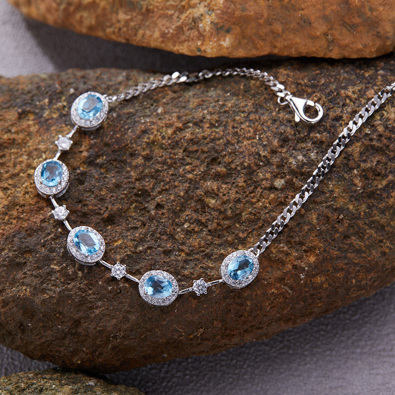 4g Weight Bracelets Classification 925 sterling silver Chain Material 1 Piece Quantity Date, Tea Party Occasion 925 Sterling Silver, Garnet, Apatite Material Geometric Pattern All Seasons Season Women's Gender Simple Style, Shiny Style 925 Sterling Silver Garnet Apatite Geometric Bracelets 19
