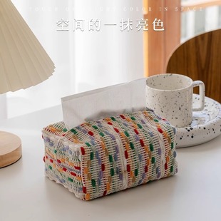 Living Room High-End Tissue Box Car Living Room Coffee Table Desktop Tissue Box Home Bedside Table Napkin Storage Box