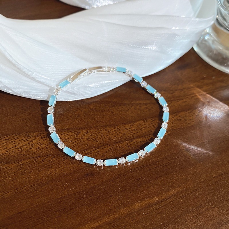 7 pulsera - plata - azul