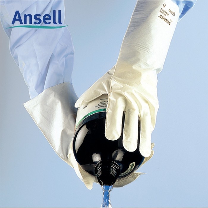 ANSELL/安思尔 2-100复合膜防化学喷溅手套 石油化工厂用防护手套