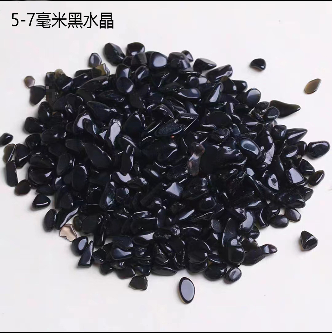 5-7mm black crystal 0.5kg