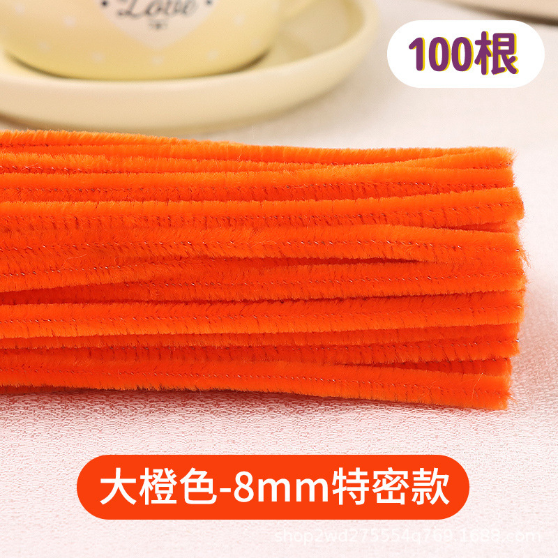 ツイスト棒特密8mm手作りdiy材料包毛根児童暗号化金密パイル花束マカロン卸売り|undefined