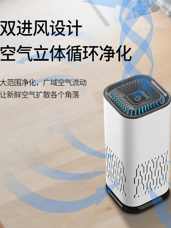 Car Air Purifier Car Interior Negative Ion New Car Backup to Eliminate Formaldehyde Odor Sterilization Disinfection Filtration