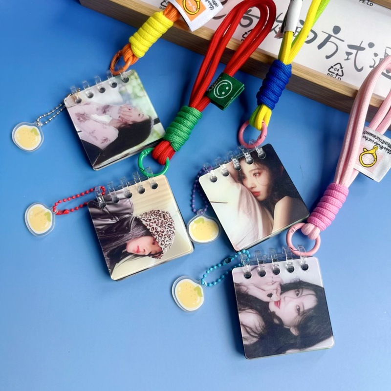 鞠婧祎亚克力连环画明星活页相册挂件彩绳钥匙扣钥匙圈书包挂饰|undefined