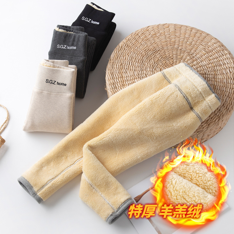 款加絨女童寶寶底褲外穿打中大童春秋褲子打加厚黑色女底褲兒童