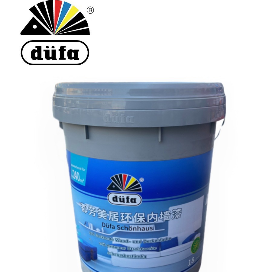 德国都芳净美家用内墙漆 室内净味家用德国都芳乳胶漆白色18L