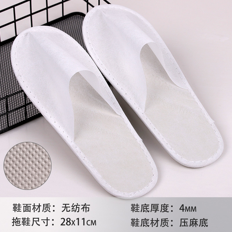 Hotel sandalinas desechables de algodón de lino de seda sandalinas de alojamiento residencial sandalinas desechables antideslizantes soleas de zapatillas gruesas