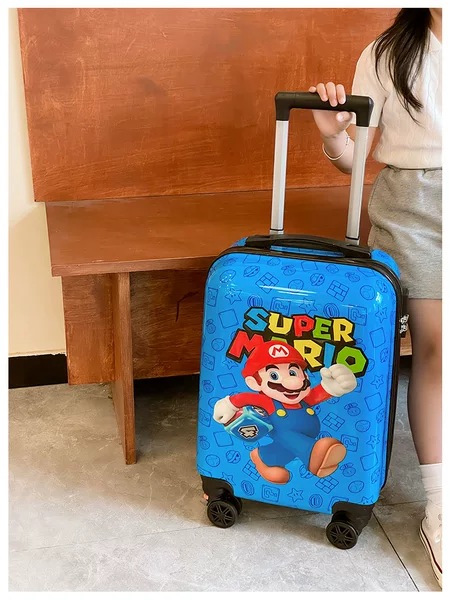 Children's Suitcase 18inch Sanrio Kuromi Cute Cartoon Trolley Case Lightweight Universal Wheel Boarding Suitcase