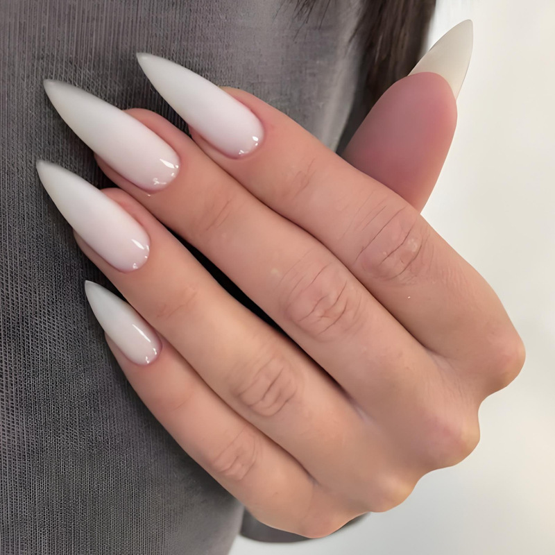Cross-Border Wearable Nails Long Pointed Patch Manicure Ins Style Pure Color Fake Nails Finished Wearable Nails Wholesale Nails Cross-Border Wearable Nails Long Pointed Patch Manicure Ins Style Pure Color Fake Nails Finished Wearable Nails Wholesale Nails