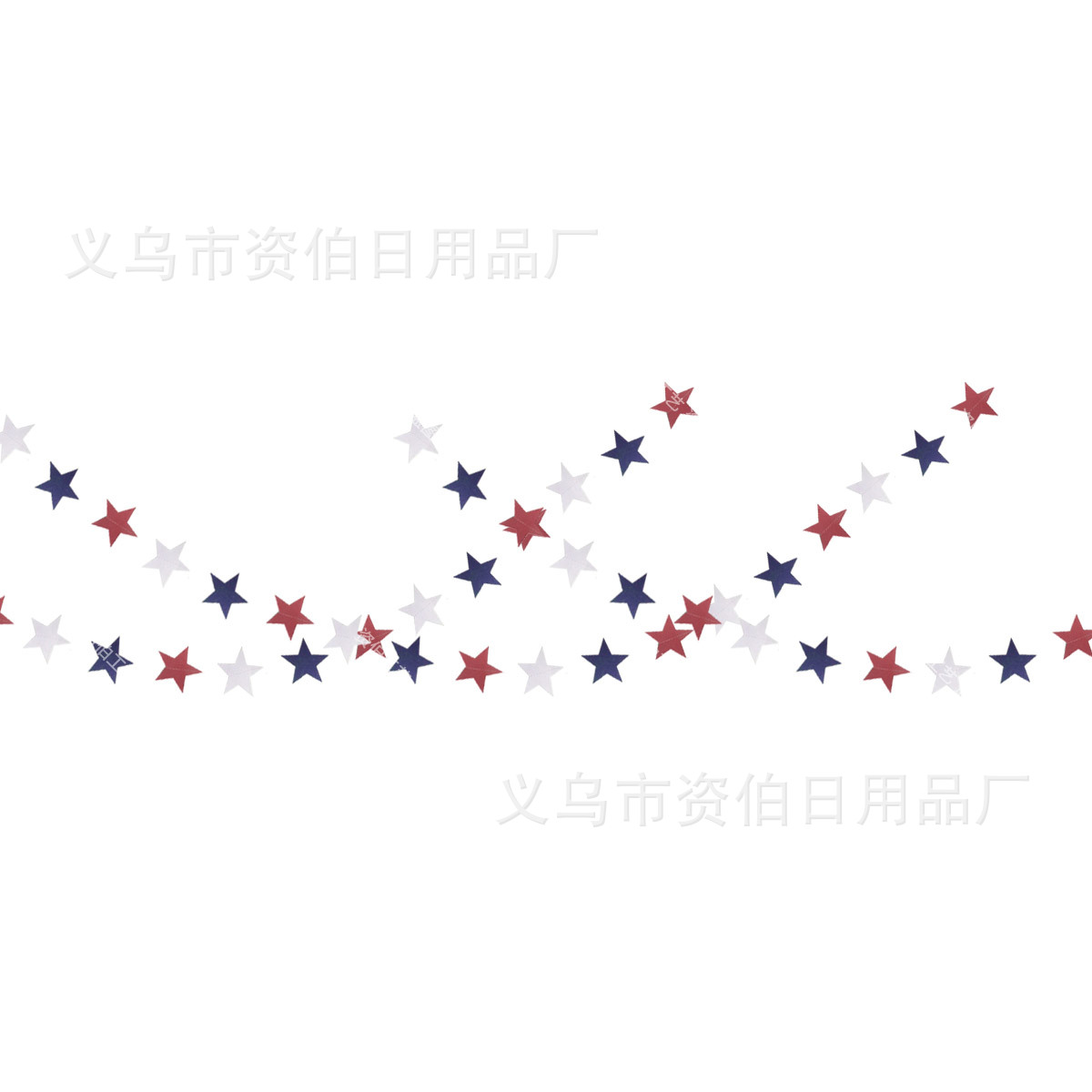 独立日红蓝白五角星