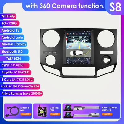 DVD Navigation, 09-16 Ford F250 F450 - with-360-camera-8128g-wifi4g-lte-version-7862-carplay-eight-core-97inch-suitable-for-09-16-ford-f250-f450