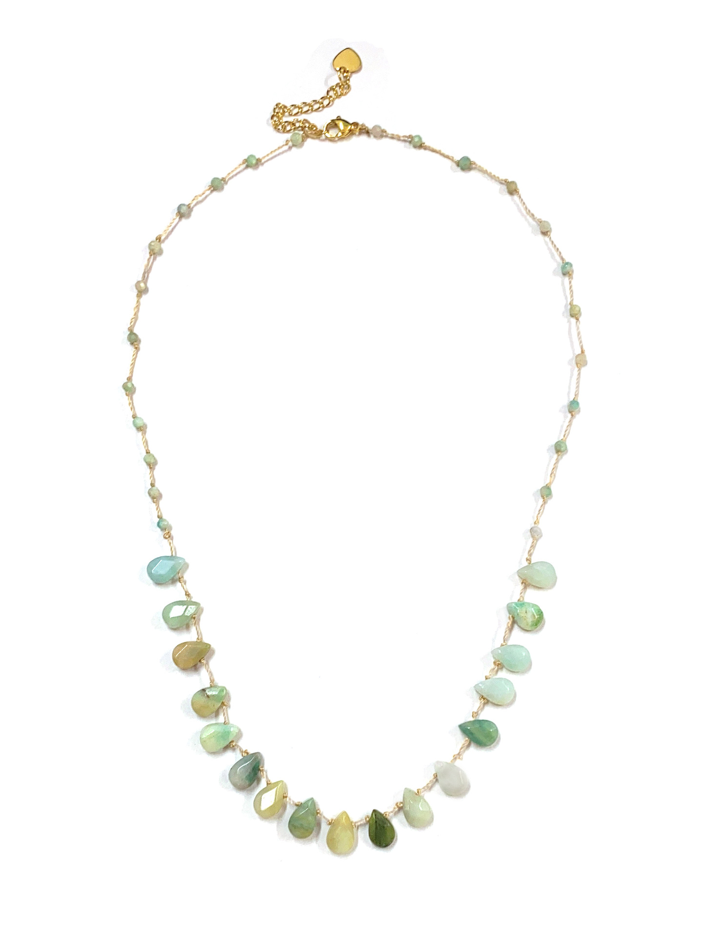 100g Weight Necklace Classification Titanium Steel Chain Material 20 PCS/Package Quantity Holiday, Travel, Daily Occasion Beaded, natural stone, Titanium Steel Material Geometric Pattern Women's Gender Beaded Design Casual, Marine Style Style Casual Marine Style Geometric Beaded Natural Stone Titanium Steel Necklace In Bulk 7