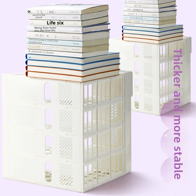 Thickened bookshelf desktop book Stranging children's learning A4 four -united cute file box office storage file box