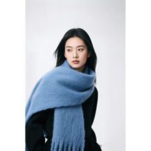 跨境亚马逊秋冬韩版ins长须流苏保暖围巾女百搭防寒保暖加厚围脖