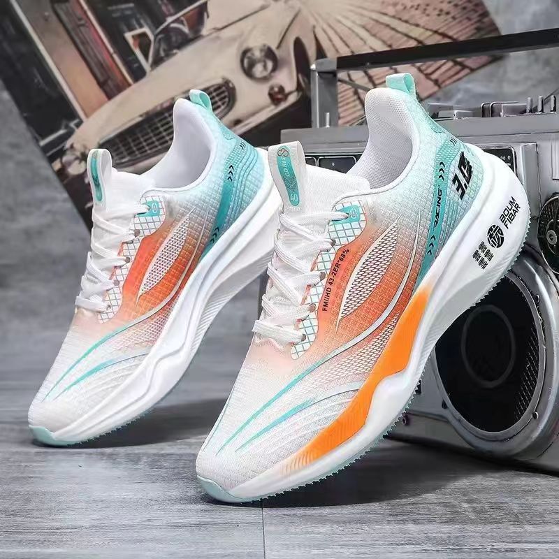 Men's Carbon Plate Technology 3.0 Running Shoes for Boys, High-End Middle School Exam Training Sports Shoes, Older Boys' Racing Running Shoes