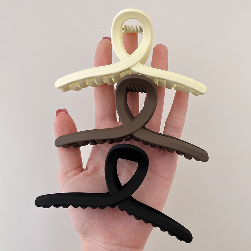 Gran clip de agarre para mujeres 2024 nuevo clip de pescado de verano temperamento clip de cabello clip de cabello para el cabello atrapar adornamiento de cabello estilo geométrico