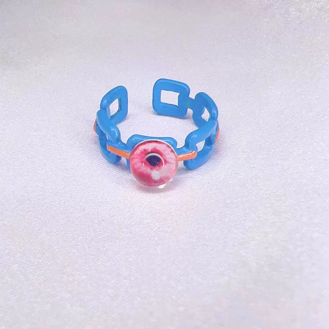 Cute cartoon one size ring, funny monster for elementary school students for beloved