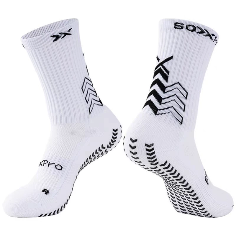 Футбольные носки SOX, нескользящие тренировочные носки до середины икры, игровые, с утолщенной подошвой, впитывающие пот, спортивные мужские, износостойкие, дышащие, быстросохнущие