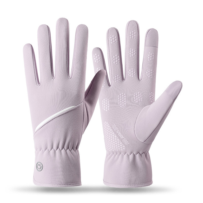 Guantes cálidos para mujeres otoño y invierno para montar a prueba de frío conducir a prueba de viento pantalla táctil impermeable invierno al aire libre guantes de terciopelo