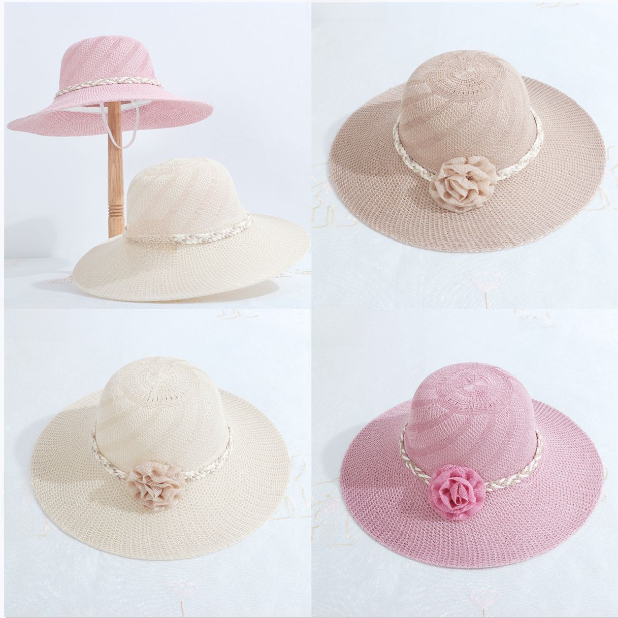 travel beach sun hat solar-powered