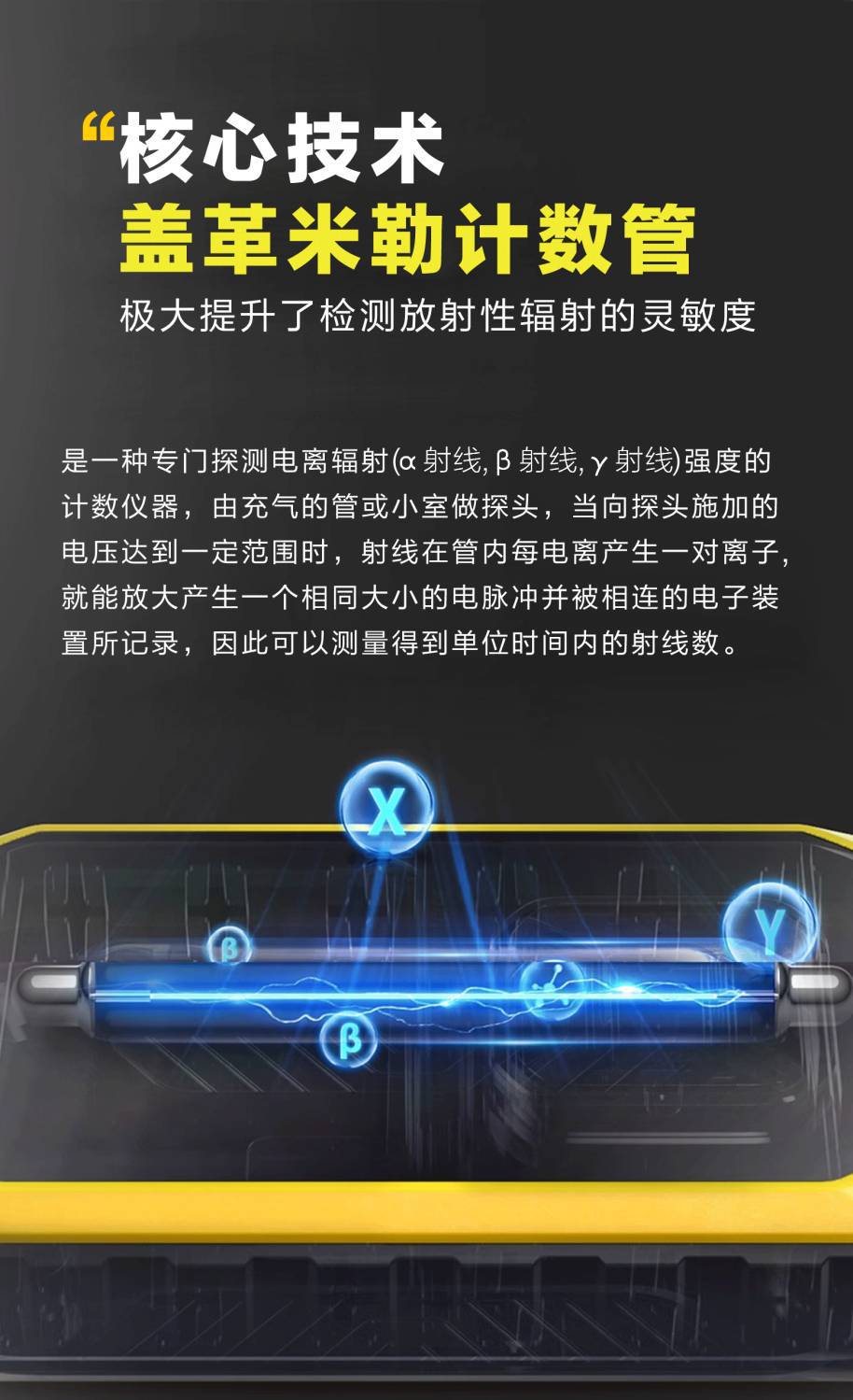 Zero Fanxiang Household Medical Radiation Detector Professional Anti-Radiation Instrument Tester Geiger Counter for Iodine Measurement