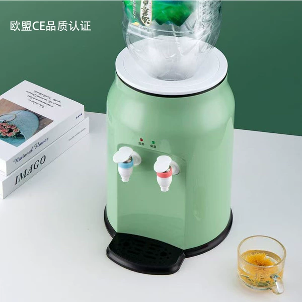 Mint green-white-collar style