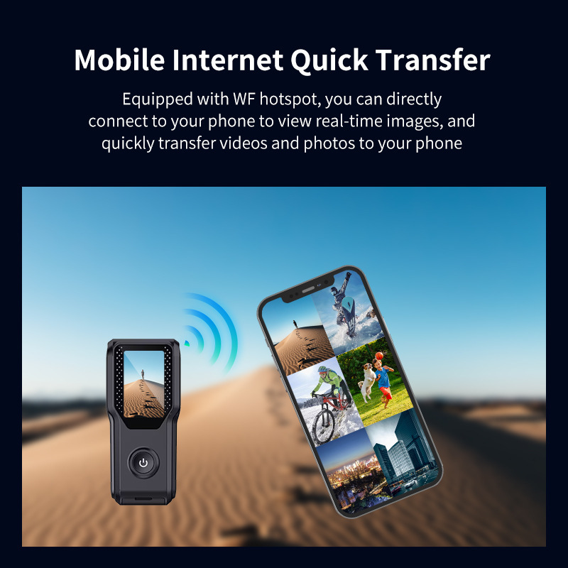 新款WIFI版手机互联户外骑行自拍迷你防水1080高清拇指运动相机|undefined
