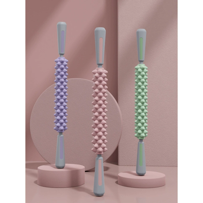 Новая массажная палочка для йоги, роликовая палочка для бедер, ролик для снятия фасции, ролик для икр, супер болезненный массажный вал для девочек