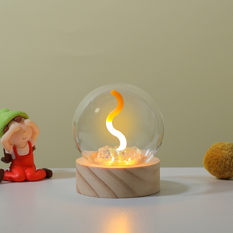 Lámpara de noche lámpara luminosa base de resina creativa para gatos adornos de animales decoración de escritorio exhibición artesanía regalos