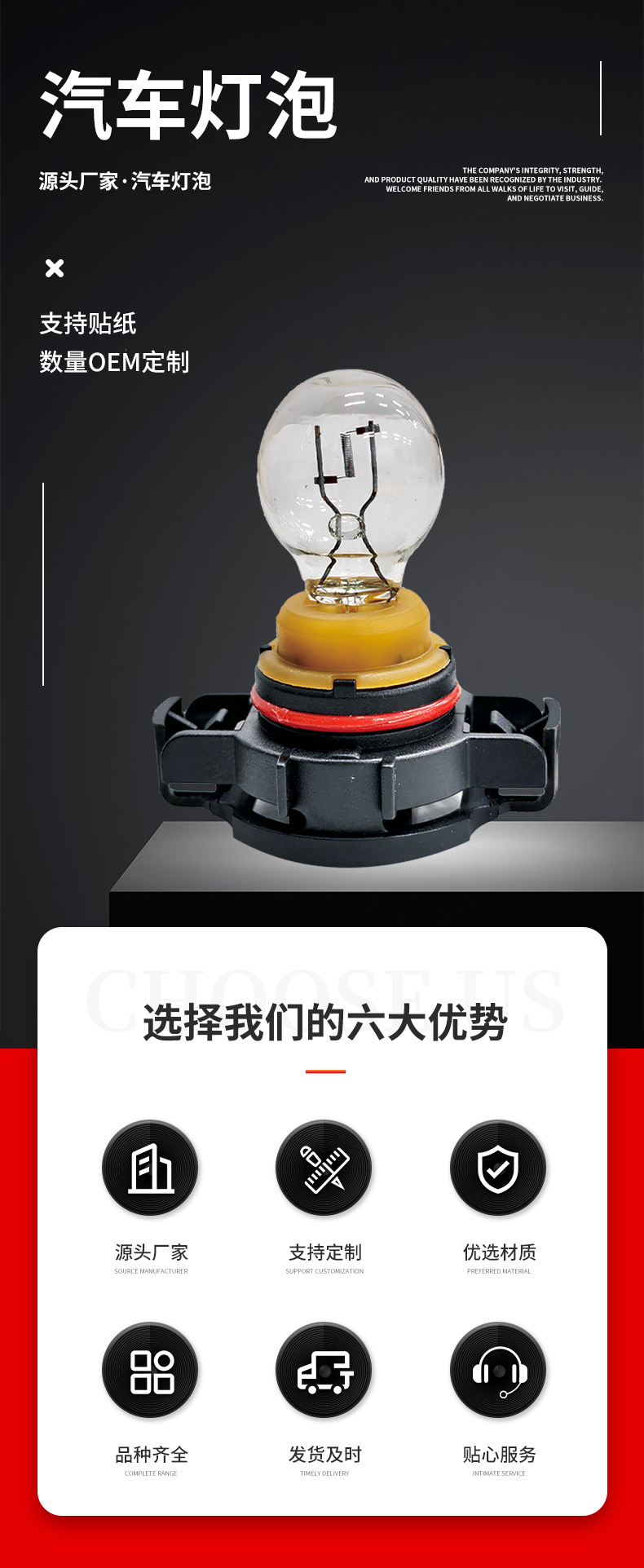 Directly supplied by the manufacturer: collection of car front headlights, high beam bulbs 12v55w24v100w, high-brightness car headlight bulbs