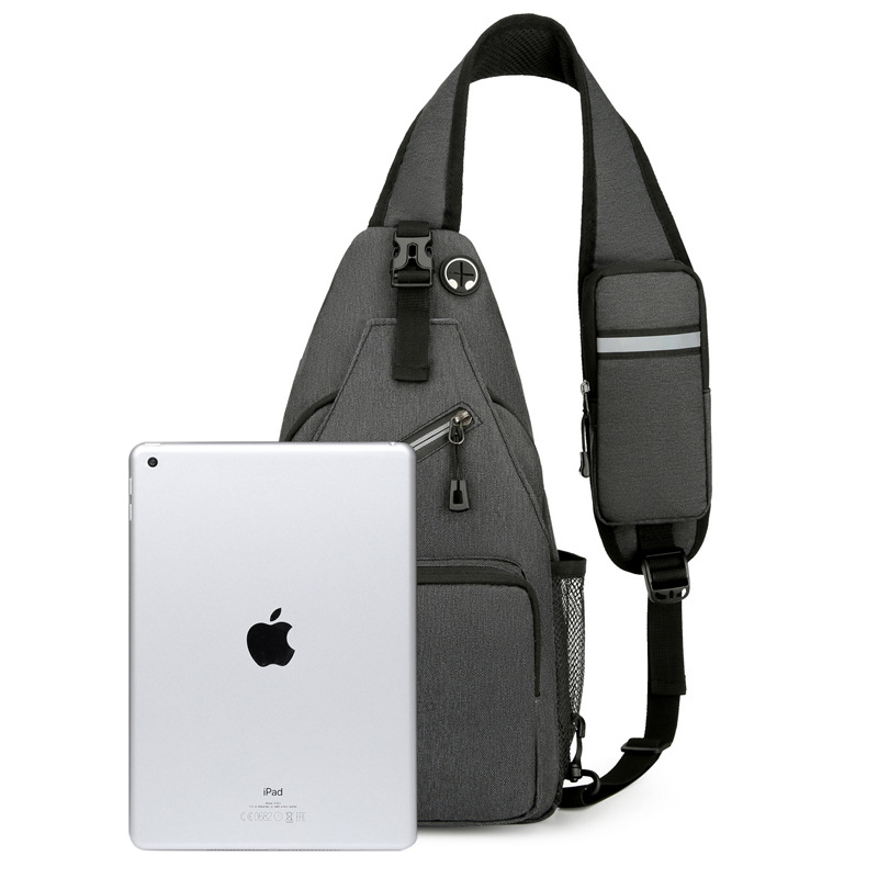 Transfronterizo nuevo bolso de pecho al aire libre multifuncional simple bolsa de mensajero de gran capacidad de moda casual portátil de negocios bolsa pequeña