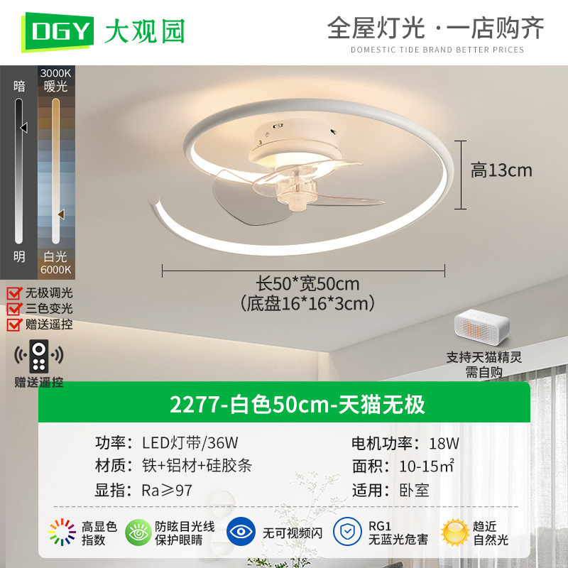 2277-Blanco 50cm Tmall No Pole 36W - Espectro completo