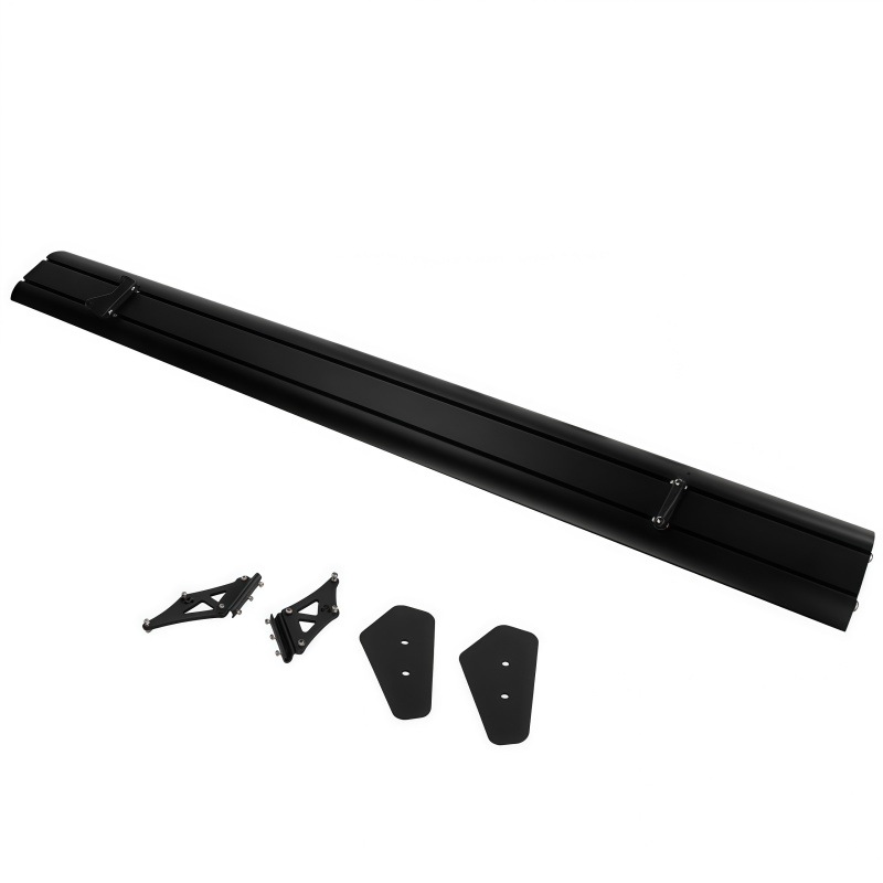 Universal Car Rear Wing for Sedan, No-Drill Aluminum Alloy Clip-On Modified Spoiler Wing Decoration