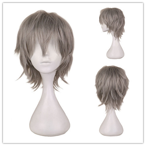Cross-Border European and American Cosplay Anime Wig Universal Color Harajuku Anti-Curling Men's Short Hair Anti-Curling Style - photo 14
