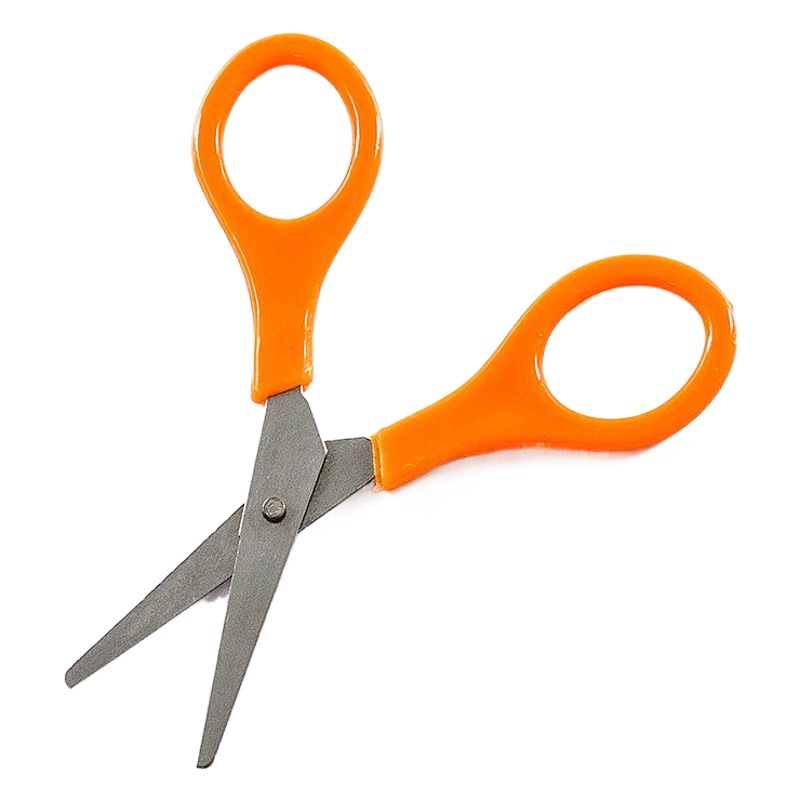 Orange small scissors special scissors for first aid bags small stainless steel scissors plastic handle scissors 9CM scissors