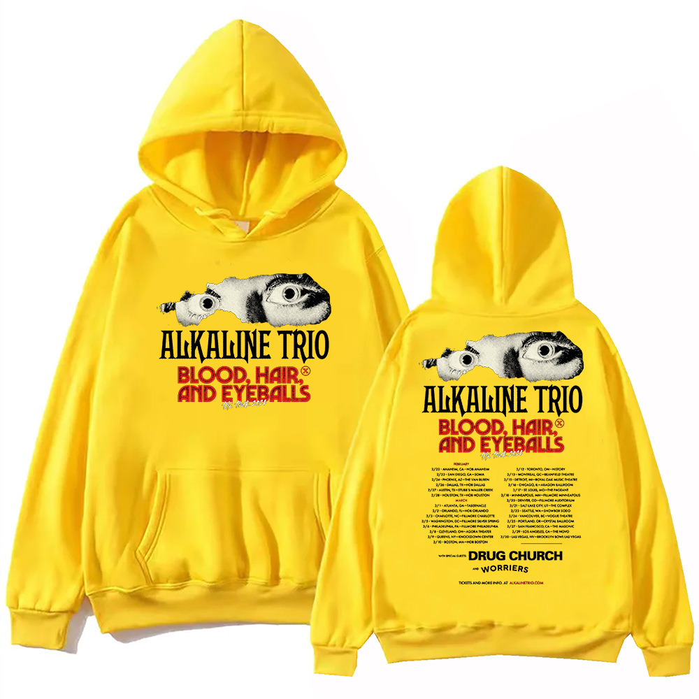 Alkaline Trio Tour 2024 Hoodie Unisex Harajuku Pullover Tops