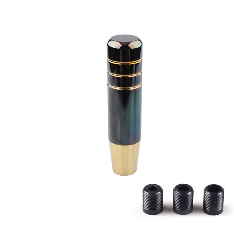 Shift Knob, Universal Cab and accessories - 13cm-black-gold-no-logo