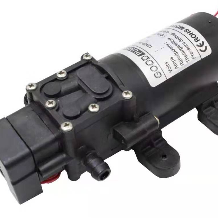 Miniatura bomba de diafragma eléctrica inteligente 12V pulverizador eléctrico accesorios pistola de cierre de alta presión lavadora de coches bomba de agua