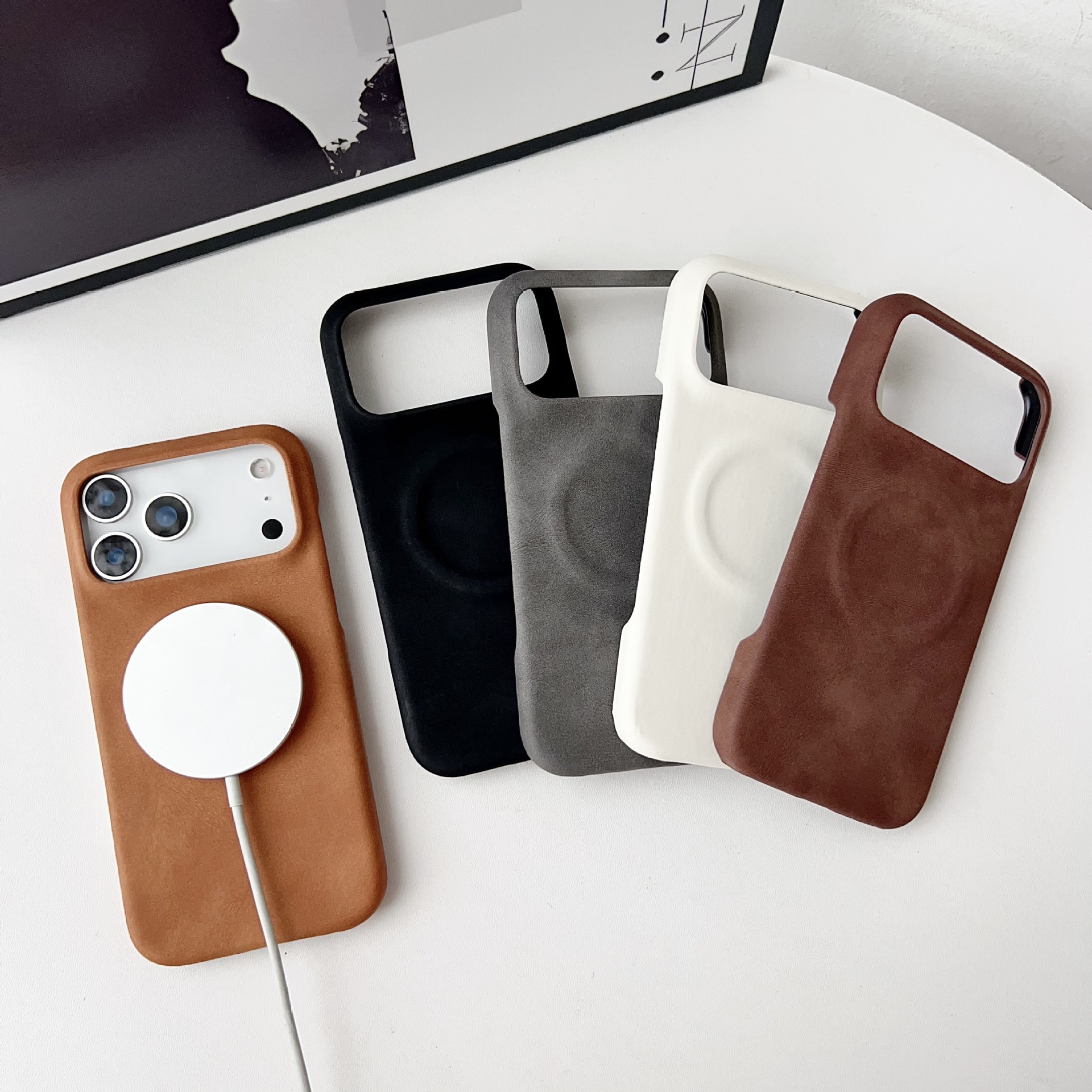 Compatible matte solid color phone case, S25, iphone