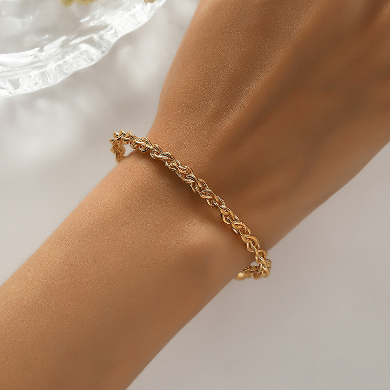 One Open Clip bead winding personalized simple ins style fashion ladies Bracelet
