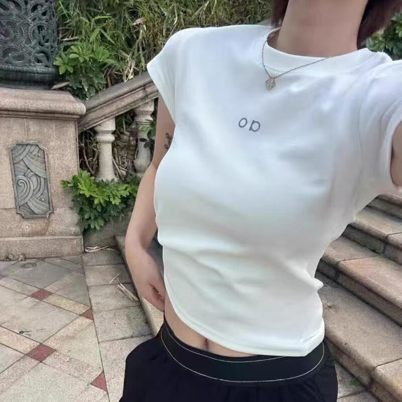2026 Summer Printed Short-Sleeve T-Shirt for Women, Slim Fit, Spicy Girl Style, Short T-Shirt, Solid Color, Letter Design, Versatile Trendy Brand, Sequin Design 2026 Summer Printed Short-Sleeve T-Shirt for Women, Slim Fit, Spicy Girl Style, Short T-Shirt, Solid Color, Letter Design, Versatile Trendy Brand, Sequin Design
