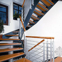 别墅旋转楼梯 复式别墅钢架结构楼梯 家用室内钢木 不锈钢楼梯
