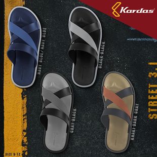 Thailand imported slippers summer wear non-slip waterproof leisure cross with tire bottom non-slip beach sandals