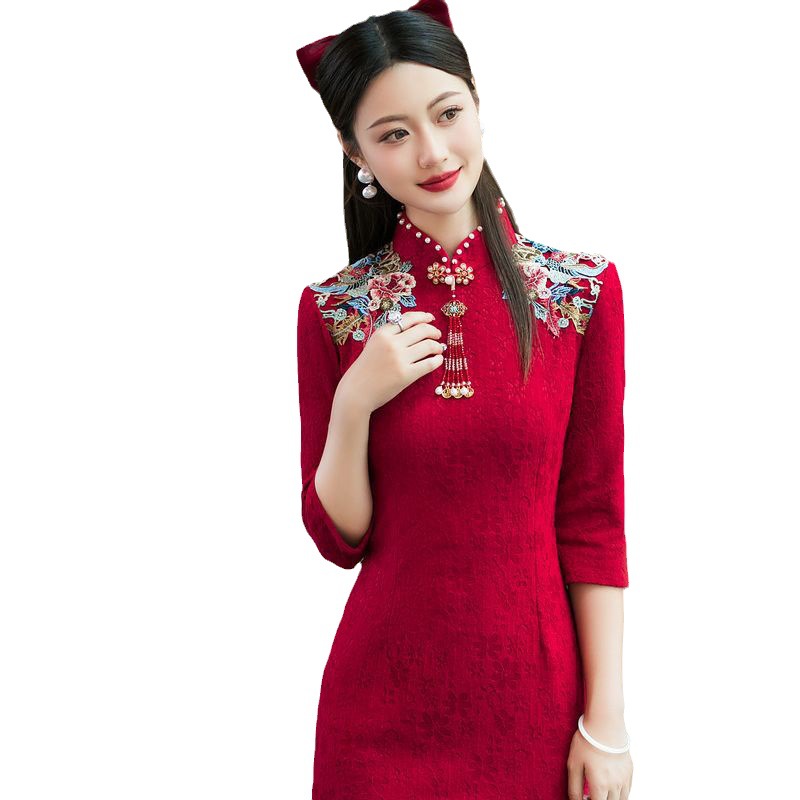Lace cheongsam