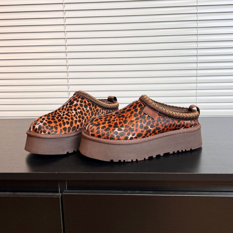 New Sangpo snow boots, waterproof, non-slip, thick-soled, height-increasing, leopard print, ethnic style, women's winter slip-on slippers New Sangpo snow boots, waterproof, non-slip, thick-soled, height-increasing, leopard print, ethnic style, women's winter slip-on slippers